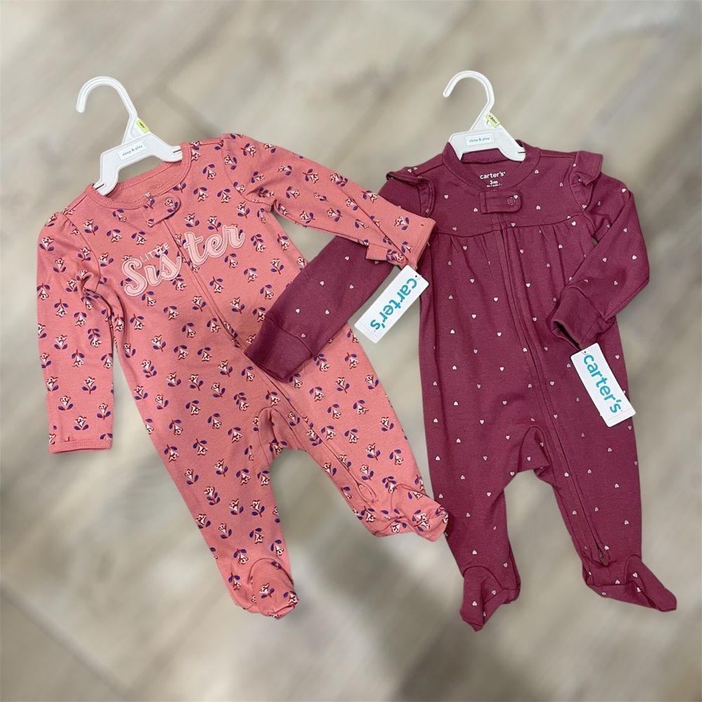 Carter's Footie Sleepers 2pc Set - NWT